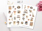 Preview: Mädchen Herbst Sticker Set